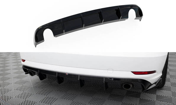 Rear Valance Audi A3 Sedan 8V Facelift (Version with single exhaust tips on both sides)